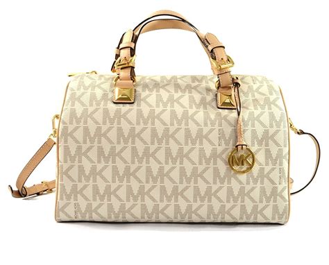 michael kors grayson large signature pvc satchel|michael kors mercer belted satchel.